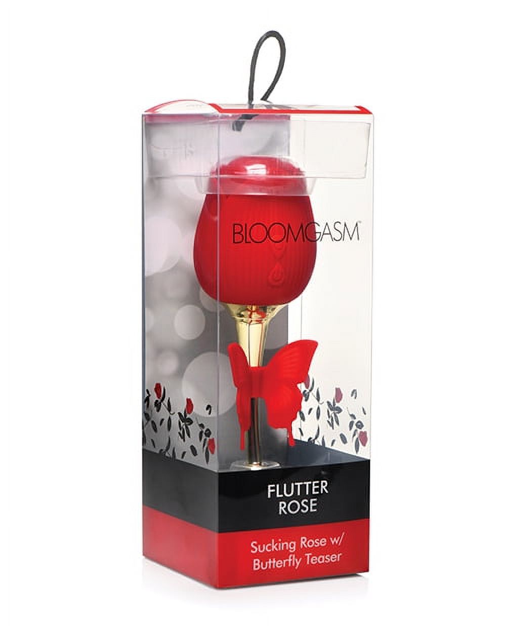 Inmi Bloomgasm Flutter Rose 10x Aspiration/vibrateur avec Papillon Teaser - Rouge