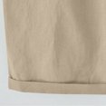 thumbnail image 4 of Summer Cotton Linen Shorts for Women Drawstring Elastic Waist Loose Fit Lounge Long Shorts Knee Length with Pockets, 4 of 5