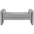 thumbnail image 3 of Meridian Furniture Banc en Tissu Gris Stylet, 3 of 7