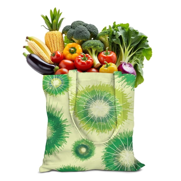 Rainbow Tie Dye Canvas Bag, Reusable Artistic Tote with Watercolor Swirl Design, Eco-Friendly Foldable Handbag for Women, Vintage Hippie Style for School, Travel, and Beach
