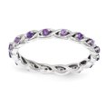 thumbnail image 1 of Bague en Argent Sterling Empilable Expressions Améthyste Taille 6, 1 of 3
