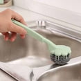 thumbnail image 3 of TIMIFIS Dish Brush Kitchen Essentials Stainless Steel Wire Ball Washing Pot Brush With Handle Cleaning Ball Brush Cast Iron Scrubber - Fall, 3 of 3
