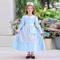 thumbnail image 2 of Bleu Royal Bébé Enfants Fille Garçon Costumes de Soubrette Robes Midi Robes de Retour à la Maison pour Enfant Manches Longues Courtes Col Ras du Cou Formel Rendez-Vous de Nuit Robes de Soirée Rave Été Automne Robes 2025 5 Ans, 2 of 7