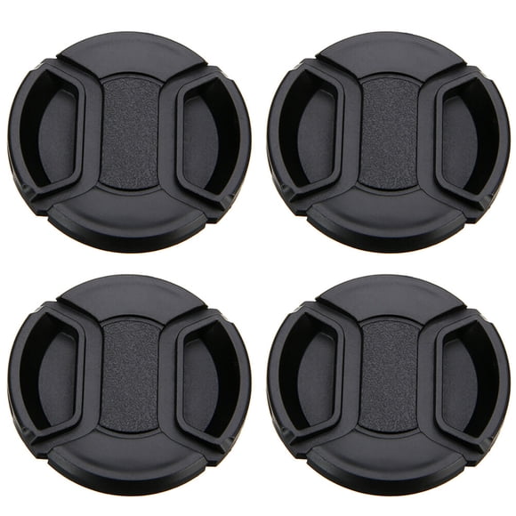 KAKOWELY 4Pcs Center-Pinch Camera Lens Cover Protectors Dust-Proof Snap Cover 55mm,2.17X"X2.17"X0.39"