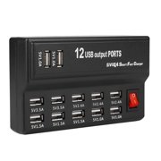 Ccdes 12 Ports USB Hub 5V 10A Power Adapter Charging Station Adapter Charger Home Travel , 12 Port Charger,12 Ports USB Hub