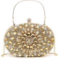 thumbnail image 1 of Sac Pochette de Soirée en Strass pour Femmes, Pochette de Mariée avec Diamants, Sacs à Main pour Mariage, Bal, Cocktail, Fête, 1 of 7