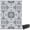 Grey, variant on Outsunny Waterproof Outdoor Rug with Carry Bag 9' x 12' Blue & White Flower