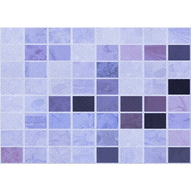 Ahgly Tapis Rectangulaire Lavable en Machine Intérieur Transitionnel Violet Pervenche, 5 Pieds x 8 Pieds