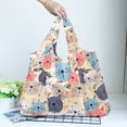 thumbnail image 2 of Waterproof Reusable Shopping Bag with Hidden Compartment, Foldable Nylon Tote for Groceries, Travel, Daily Use, 2 of 8