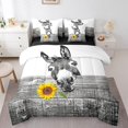 thumbnail image 1 of YST Farmhouse Donkey Comforter Set, 7-Piece, Grey and White, Twin, 1 of 4