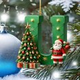 thumbnail image 4 of Nilvkv 26 Letters Christmas Tree Decoration Pendant Christmas Tree Ornaments Personalized DIY Christmas Ornaments Christmas Decoration Xmas Tree Hanging Decor Feature, 4 of 6