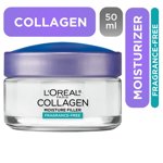 L'Oréal Paris Fragrance-Free Collagen Moisture Filler Daily Moisturizer, 48 Hour Hydration, 50ml