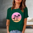 thumbnail image 2 of Birdeem Fashion Woman Print Round-Neck Short Sleeve T-Shirt Printing Loose Blouse Tops, 2 of 4
