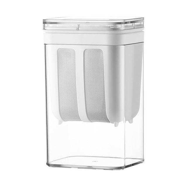 JilgTeok 1 Packs 304 Stainless Steel Yogurt Cheese Strainer Filter with Transparent Lid for Labneh Greek Yogurt Whey Separation Durable Food Safe Mesh Screen
