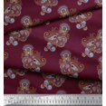 thumbnail image 2 of Soimoi polyester Crepe Fabric Artistic Paisley Print Fabric by Yard 52 Inch Wide, 2 of 3