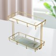 thumbnail image 3 of kurtrusly Storage Rack Multi-layer Storage Box Perfume Jewellery Container Basket S Double Layer White, 3 of 8