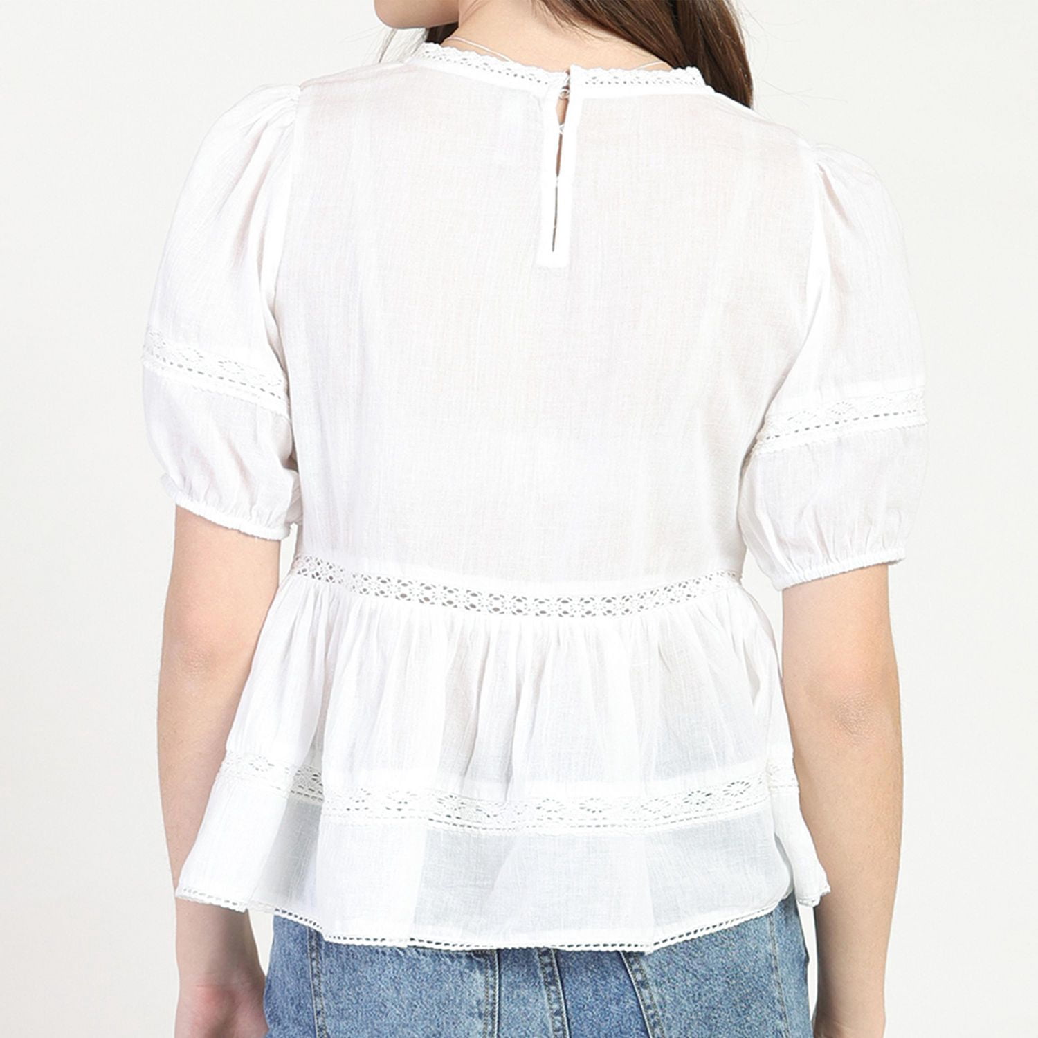 Bloom Girl, Short Sleeve A line Blouse, Sizes XS-XL