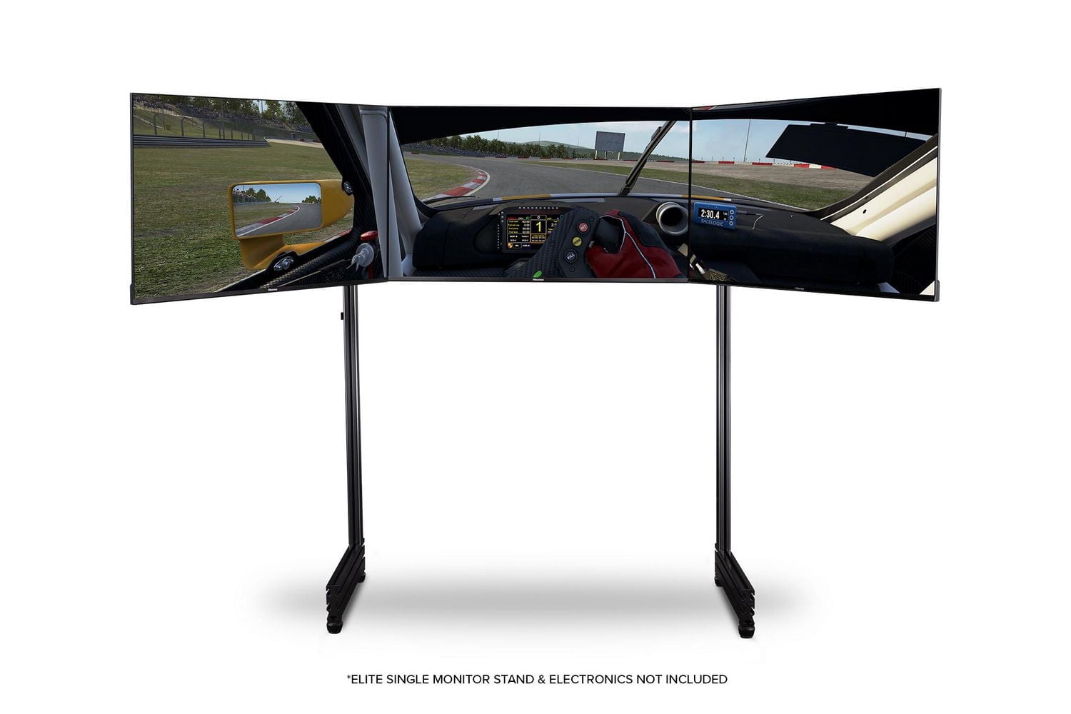 SOCLE AUTOPORTANT POUR TROIS MONITEURS GRIS CARBONE NEXT LEVEL RACING®