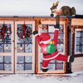 thumbnail image 4 of Costway 8.5 FT Christmas Inflatable Reindeer & Climbing Santa Claus, Indoor/Outdoor, 4 of 10
