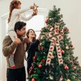 thumbnail image 1 of Riforla Christmas Bow Berry Snowflake Printed Ribbon Christmas Tree Decoration Handmade Like Bow Hangs D 32x27 cm, 1 of 8