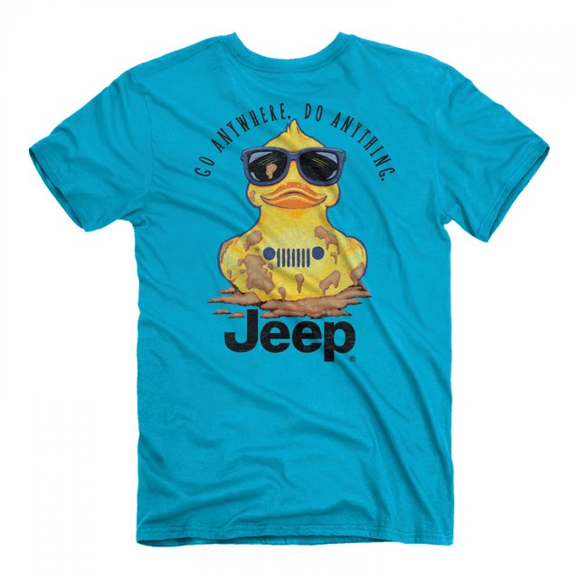 Jeep Duck Go Anywhere Do Anything Front and Back Print T-Shirt-Small
