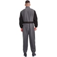 thumbnail image 2 of Aislor Salopette pour Homme Mécanicien Halloween Pilote de Course Pompier Cosplay Combinaison Fermeture Éclair devant Combinaisons Gris TG, 2 of 4