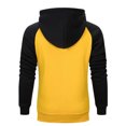 thumbnail image 4 of Pompotops Sweat à Capuche Homme Patchwork Color Block Mélange Polaire Pull Kangourou en Solde, 4 of 4