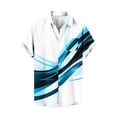 thumbnail image 2 of Styesk T-Shirts pour Hommes Col Rabattu Fluide Léger Manches Courtes Cardigan Boutonné Haut Chemise Manches Courtes Col Rabattu Haut Chemise, 2 of 4
