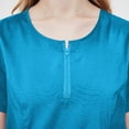 thumbnail image 4 of Baikeli Clearance Tunic for Women 2 Piece Sets for Women Color Block Tracksuits Short Sleeve Tops Long Jogger Sets Loose Plus Size Activewear Lounge Sets for Women, 4 of 5