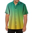thumbnail image 2 of XDZJLR Mens Shirts Casual Short Sleeve Button Down Beach Tropical Summer Tops, 2 of 4