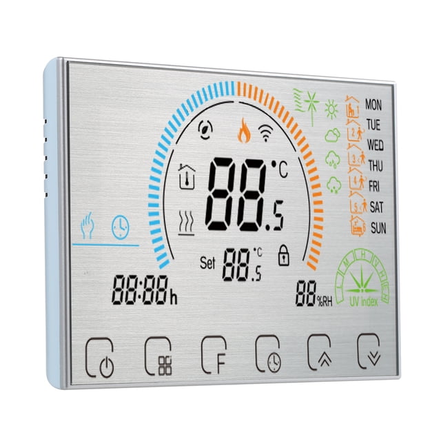 3A 95~240V Water Heating Energy Saving Smart Thermostat with Touchscreen LCD Display Weekly Programmable Room Temperature Controller Home Improvement Product