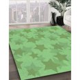 thumbnail image 3 of Ahgly Company Tapis d'Aire Rectangulaire Transitionnel Vert pour Intérieur, Lavable à la Machine, 5 Pieds x 7 Pieds, 3 of 7