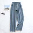 thumbnail image 2 of Spring and Summer Thin 4 8 Day System Plaid Home Tech Pants Loose Home Pajama Mens Deep Pocket Pants, 2 of 7