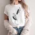 thumbnail image 2 of Plebaso T-Shirt Imprimé pour Femme Décontracté à Manches Courtes, T-Shirt Graphique à Col Rond, T-Shirts Amples d'Été 2025, 2 of 4