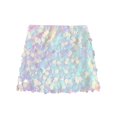 thumbnail image 4 of GZWYHT Jupes pour Femmes, Mini Jupe à Sequins Taille Haute Ajustée Décontractée Jupe Courte à Sequins, Jupes d'Été, Robe Rose Doré, Jupes Taille Haute S, 4 of 4