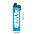 thumbnail image 3 of Large Capacity Glass Water Bottle with Handle, 1000ml Clear Sports Drinking Cup, Heat Resistant, Transparent with Measurement Scale, 30cm x 8cm, for Office and Home Use, 3 of 6