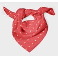 thumbnail image 3 of Bimba Orange Diamond Geometric Pure Silk Printed Head Bandanas Summer Neck Wrap Scarf 40 x 80 Inches, 3 of 6