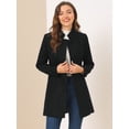 thumbnail image 3 of INSPIRE CHIC Manteau d'Hiver pour Femme à Col Montant, à Simple Boutonnage, Long, 3 of 6