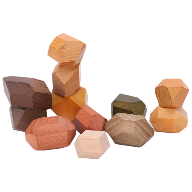 Stacking Building Blocks, Creative Colored Desktop Educational Stacking Game, Kids Lightweight Adults For Kids Ages 3+ 12pcs,15pcs,10pcs