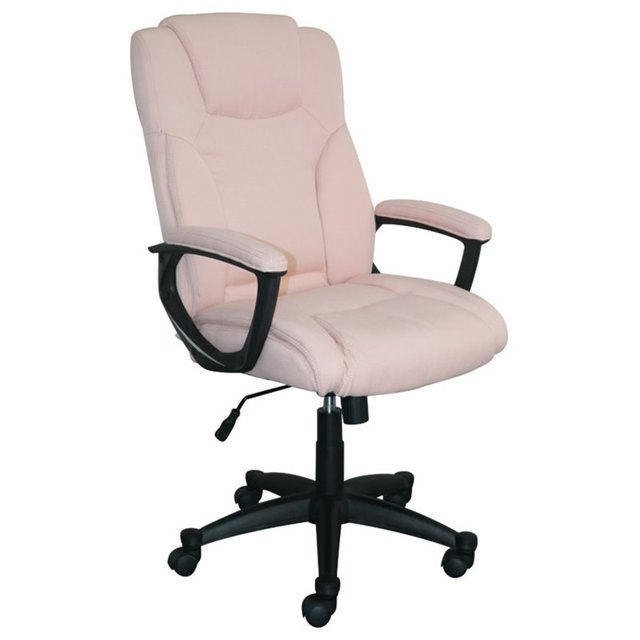Serta à la Maison Style Hannah II Chaise Pivotante de Bureau en Rose