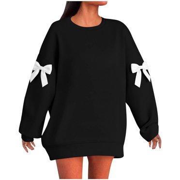Amzcrzy Plus Size Women's Sweatshirts Casual Fashion Solid Color Sweatshirts for Women Loose Oversized Long Sleeve Crewneck Sweatshirt 4XL