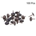 thumbnail image 2 of Unique Bargains Clous de Rembourrage Tacks Tête Ronde 11mm Épingles à Pouce Ton Bronze 100 Pcs, 2 of 4