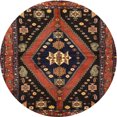 thumbnail image 1 of Ahgly Company Indoor Round Traditional Sienna Brown Persian Area Rugs, 4' Round, 1 of 6