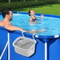 thumbnail image 1 of Dvkptbk Pool Side Storage Basket Set Pool Cup Above Ground Pool Accessories Pool Toy Basket Pool Storage Bins for Most Frame Pools Bathroom Accessories, 1 of 8