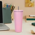 thumbnail image 1 of XZNGL Fashionable Stainless Steel Straw Cup Coffee Cup 750ml Large Capacity Vacuum Portable Insulation Gift Cup, 1 of 1