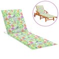 thumbnail image 1 of vidaXL Sun Lounger Cushion Leaf Pattern 200x50x3cm Oxford Fabric, 1 of 4