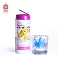 thumbnail image 2 of Petkin Jumbo Earwipes, 80 Wipes, 2 of 3