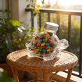thumbnail image 4 of Glass Jar Large Turtle-Shaped Candy Jar Airtight Snack Container for Coffee Pods & Kitchen Storage with Lid(White,1Pcs) Rkxzt, 4 of 9