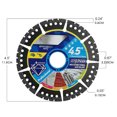 thumbnail image 4 of tamizeot Super Thin Tile Saw Blade 5 Inch Grinding Wheel For Angle 4.5 Inch Grinding Wheel For Angle 11.5cm 3pcs, 4 of 6