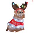 thumbnail image 4 of Christmas Decorations Outside Light-Up Animals Dog Deer Santa ClausOutside, 4 of 5